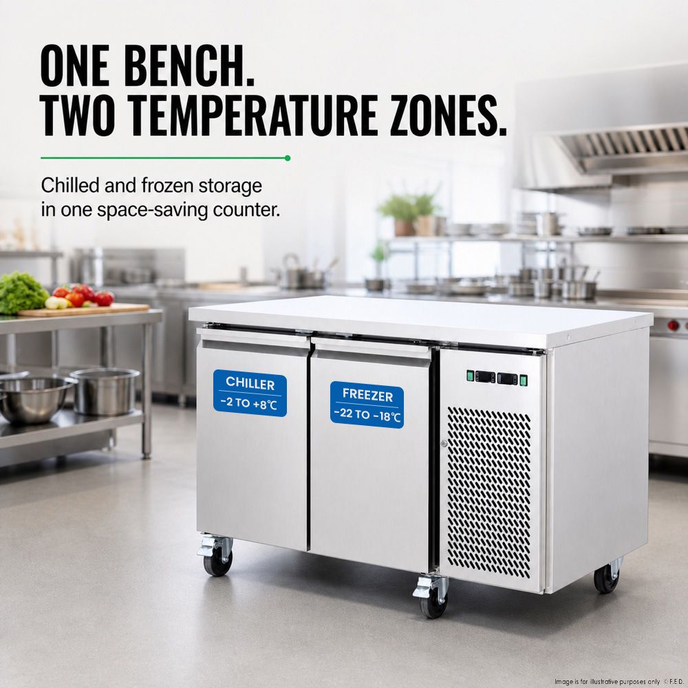 Thermaster Dual-Temperature GN Counter Refrigerator - GN2100DT