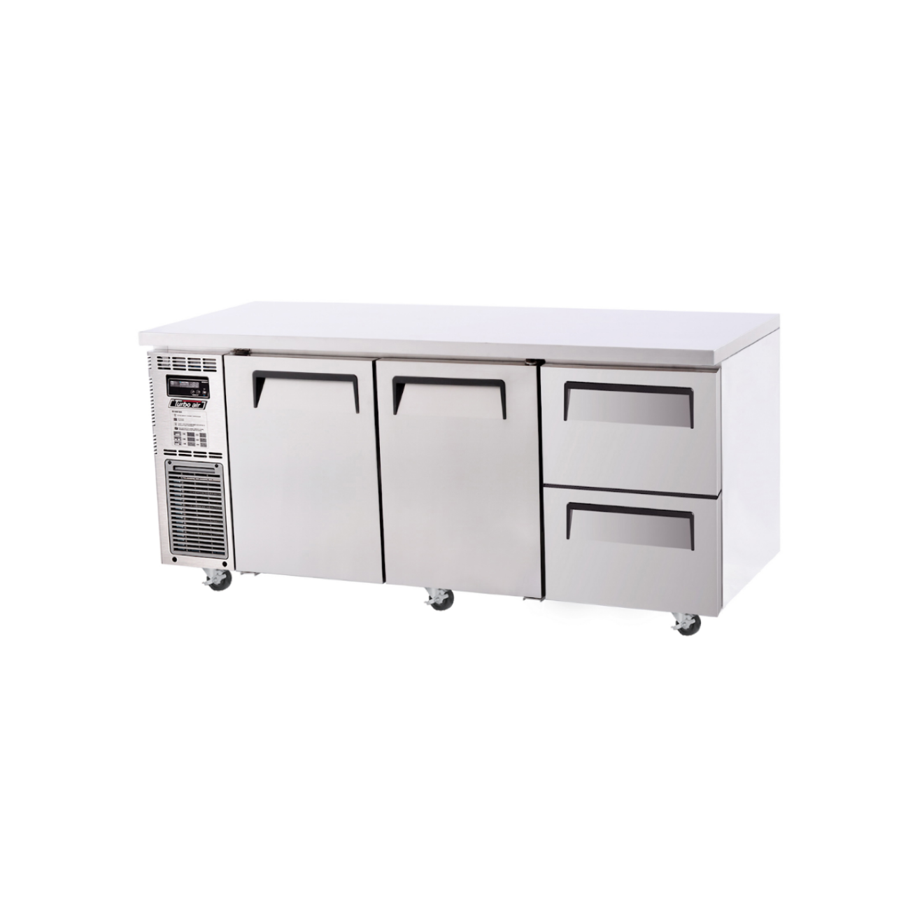 Turbo Air Undercounter 2 Door 2 Drawer Fridge KUR18-2D-2-N