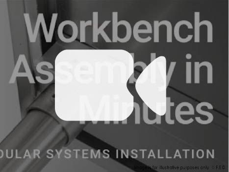 Modular Systems Workbench With Splashback WBB7-1200/A