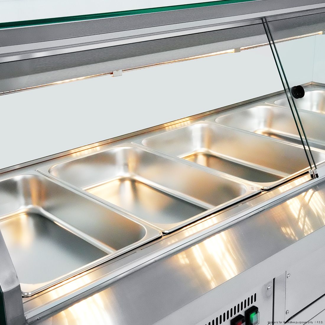 Thermaster Wet and Dry Bain Marie Display 5x1/1 GN Pans PG180FE-XG