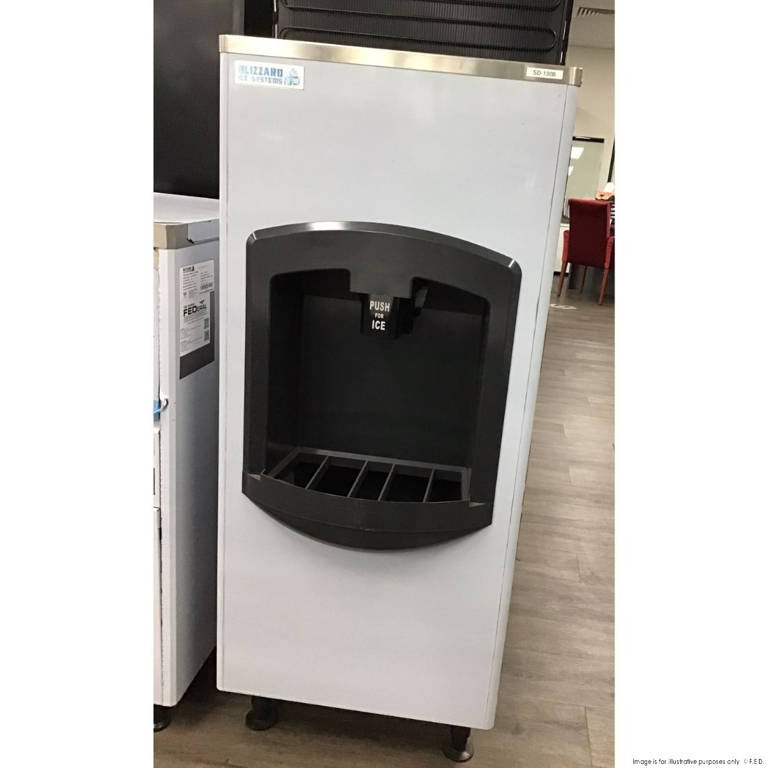 CLEARANCE - Blizzard Ice Dispenser Capacity 60kg - SD-130B-VIC973