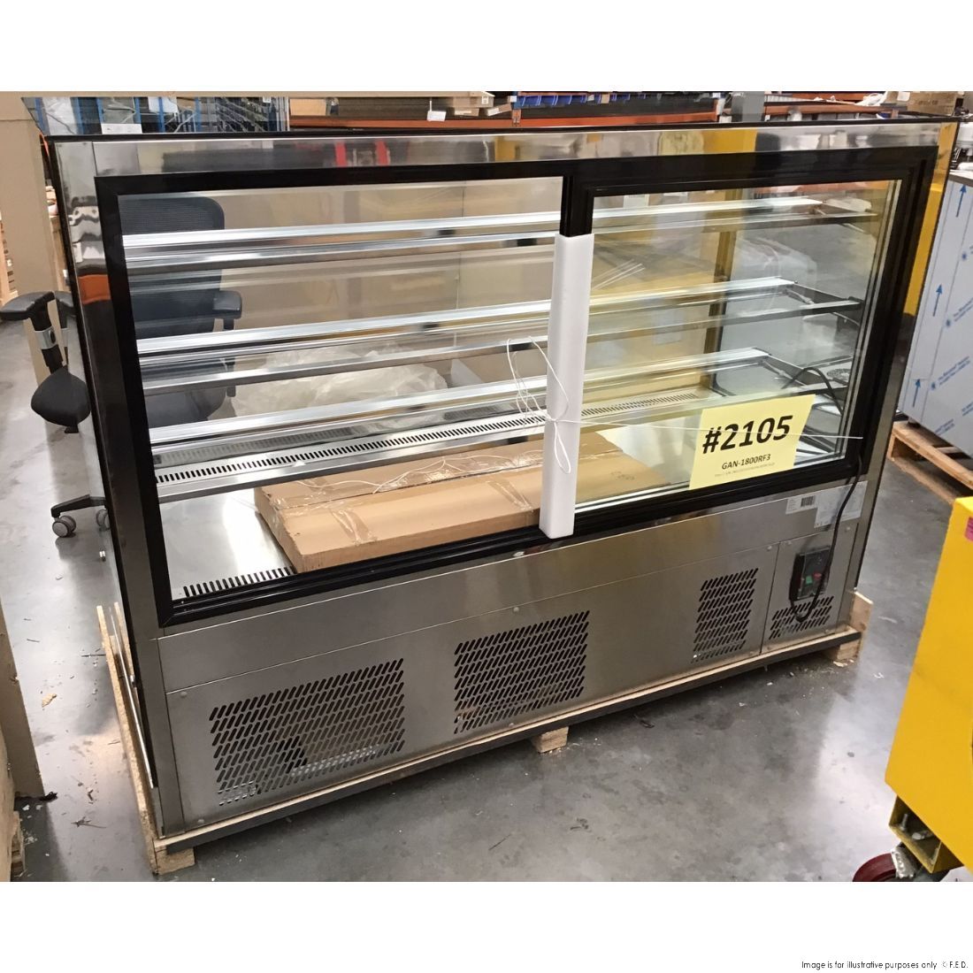 CLEARANCE - Modern 3 Shelves Cake or Food Display - GAN-1800RF3-NSW2105