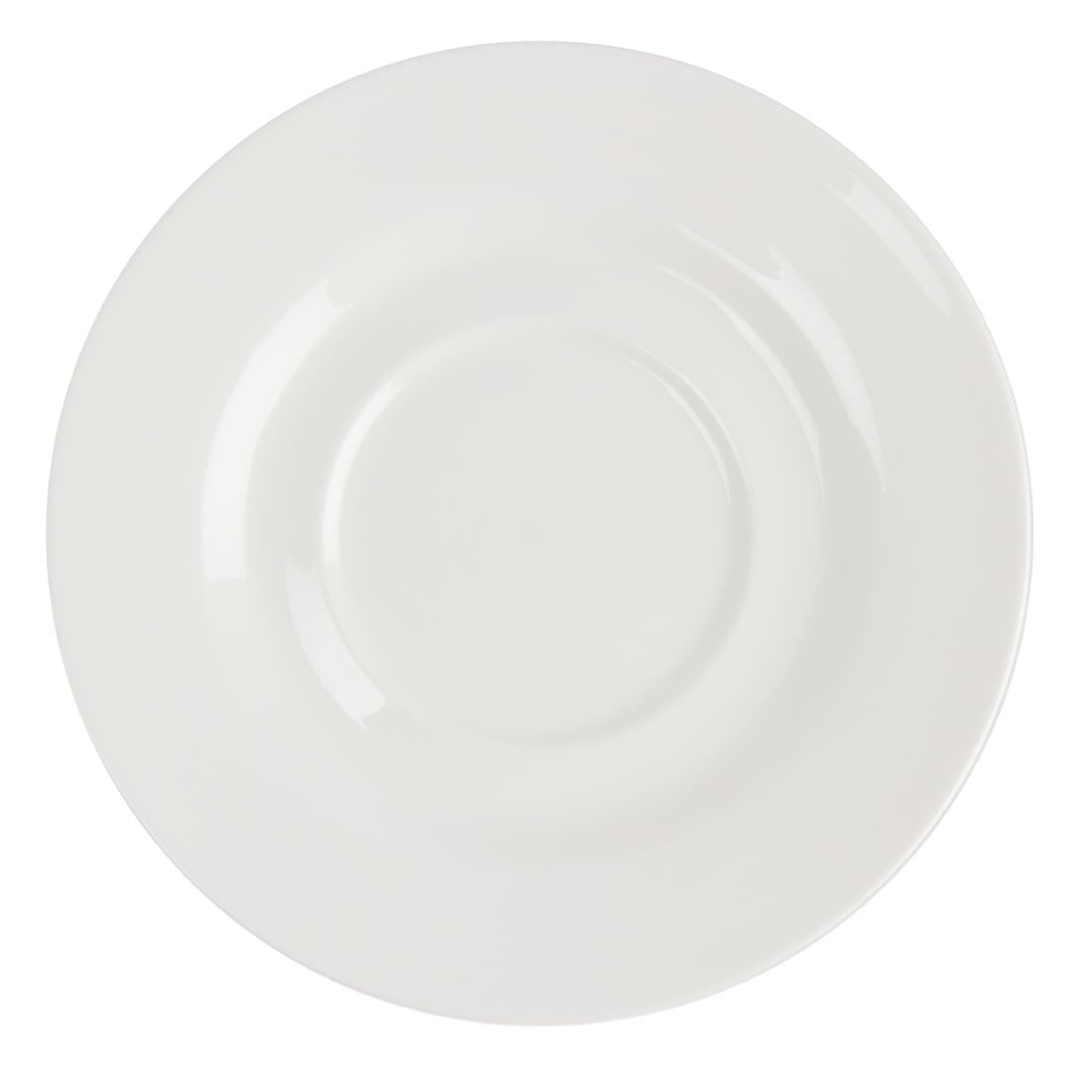 Olympia Lumina Round Saucers White 156mm (6 Pack) - CD648