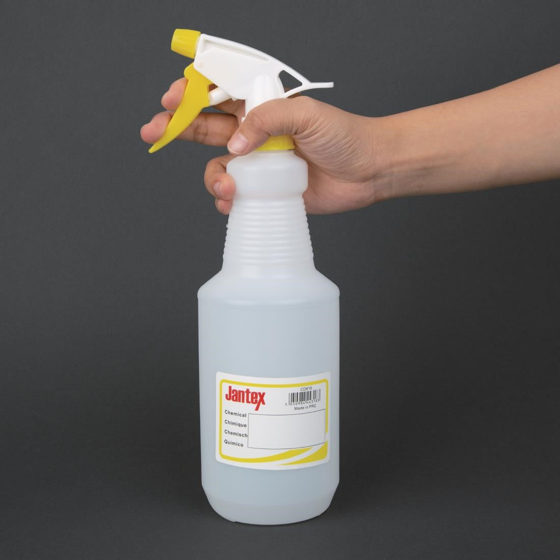 Jantex Colour Coded Spray Bottles Yellow 750ml - CD816