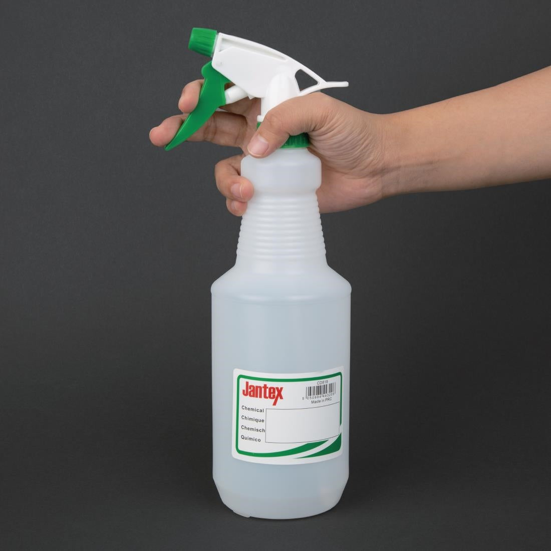 Jantex Colour Coded Spray Bottles Green 750ml - CD818