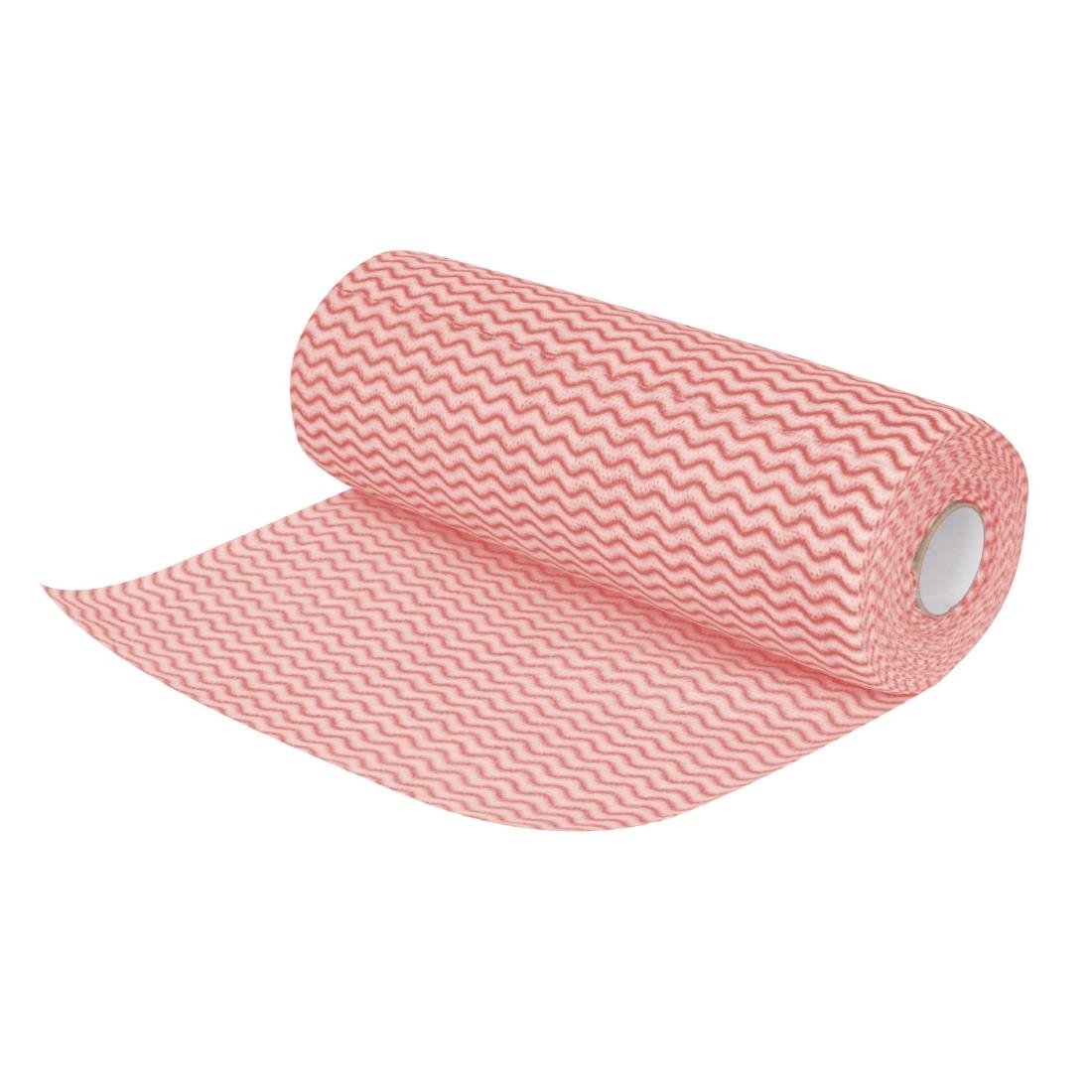 Jantex Non Woven Cloths Red (Roll of 100 Sheets) - CS805