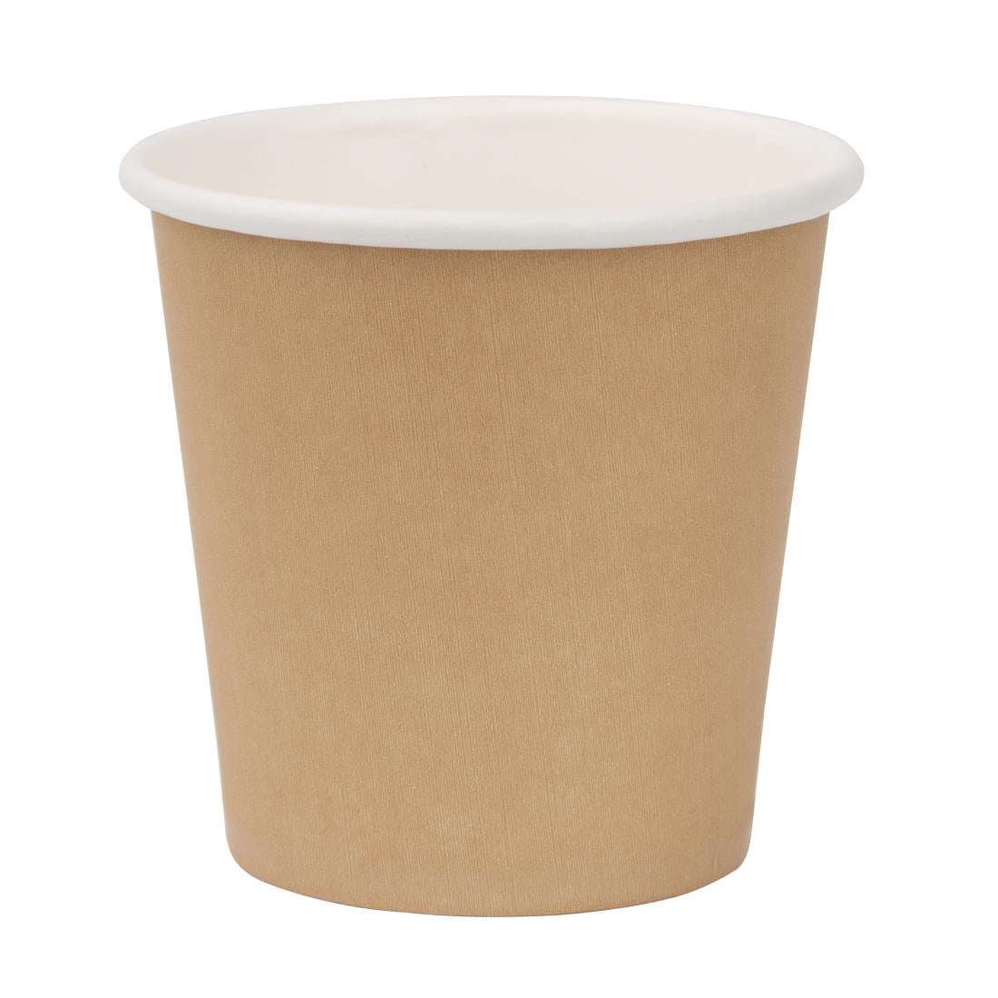 Fiesta Recyclable Espresso Takeaway Cups Kraft 114ml (Pack of 50) - GP446