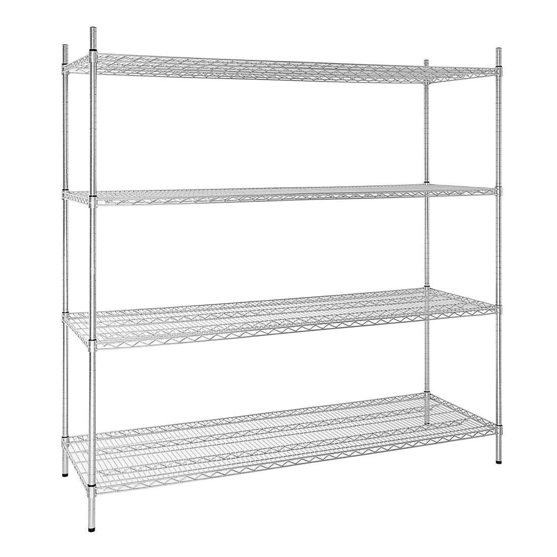 Vogue 4 Tier Wire Shelving Kit 1830x610mm - U259