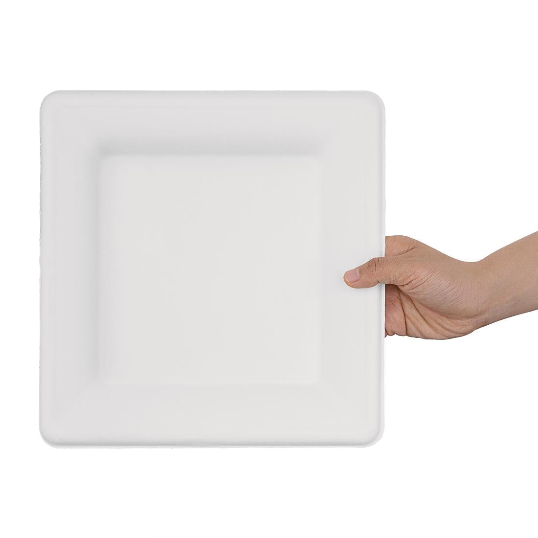 Fiesta Compostable Bagasse Square Plates 261mm (Pack of 50) - FC520