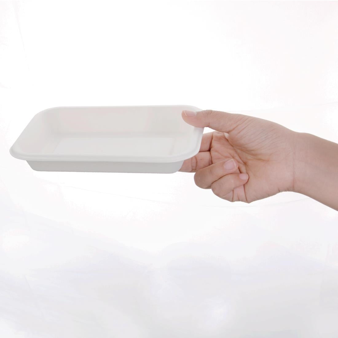 Fiesta Compostable Bagasse Food Trays 340ml (Pack of 50) - FC528