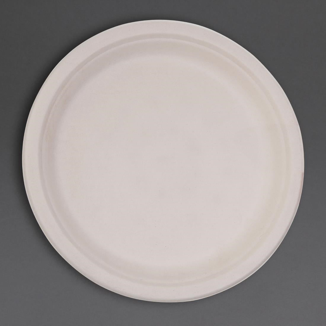 Fiesta Compostable Bagasse Round Plates Natural Colour 260mm (Pack of 50) - FC545