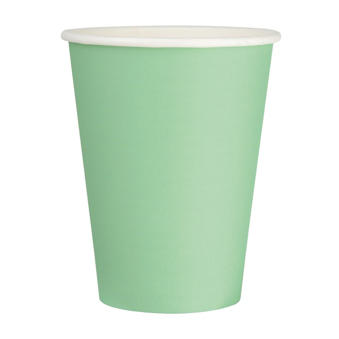Fiesta Recyclable Takeaway Coffee Cups Single Wall Turquoise 340ml (Pack of 50) - GP401