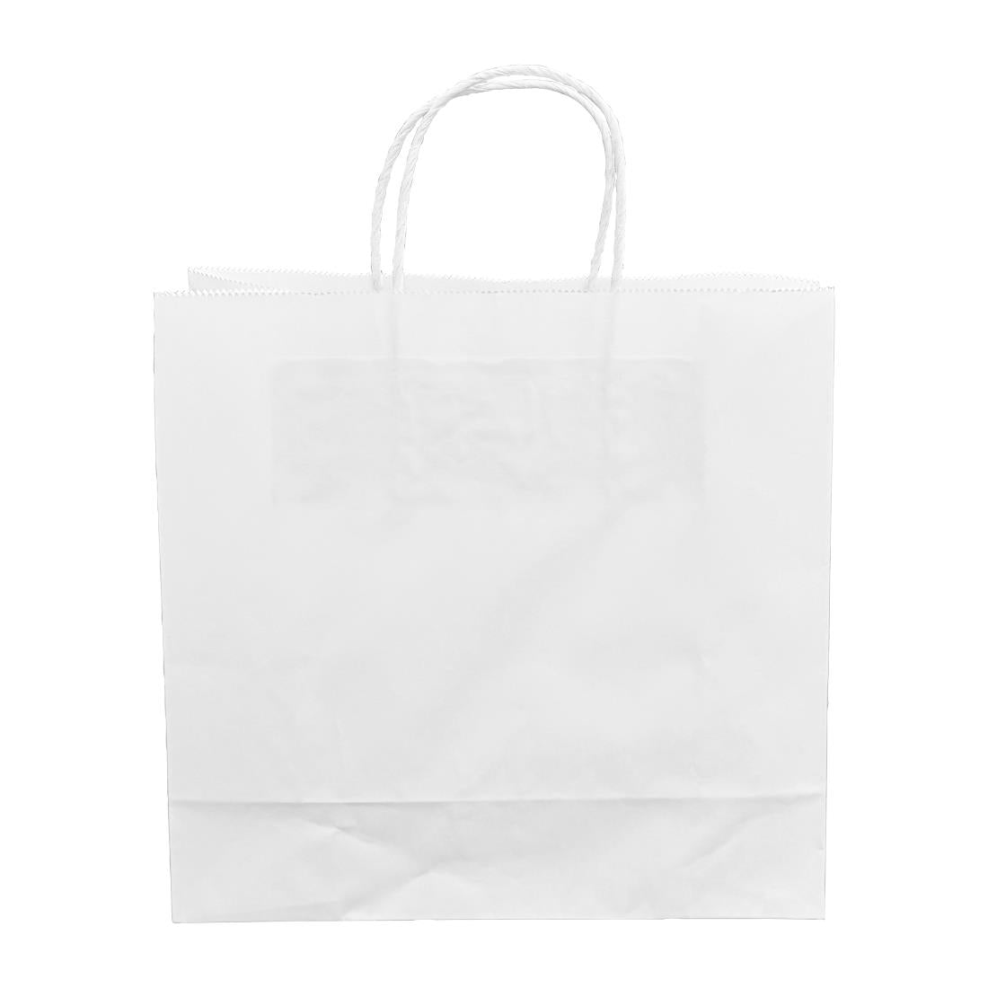 Fiesta Recyclable Twist Handle White Paper Bags Small (250 Pack) - HY761