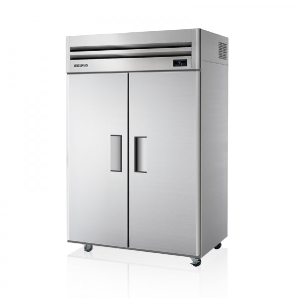 Skipio 1215 Two Solid Door Upright Fridge SRT45-2