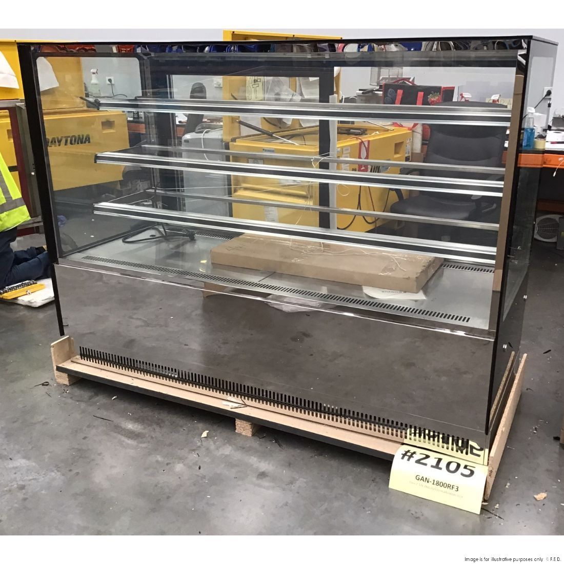 CLEARANCE - Modern 3 Shelves Cake or Food Display - GAN-1800RF3-NSW2105