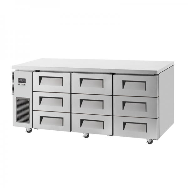 Skipio 505 Nine Drawer Underbench Freezer - 1800mm Wide SUF18-3D-9