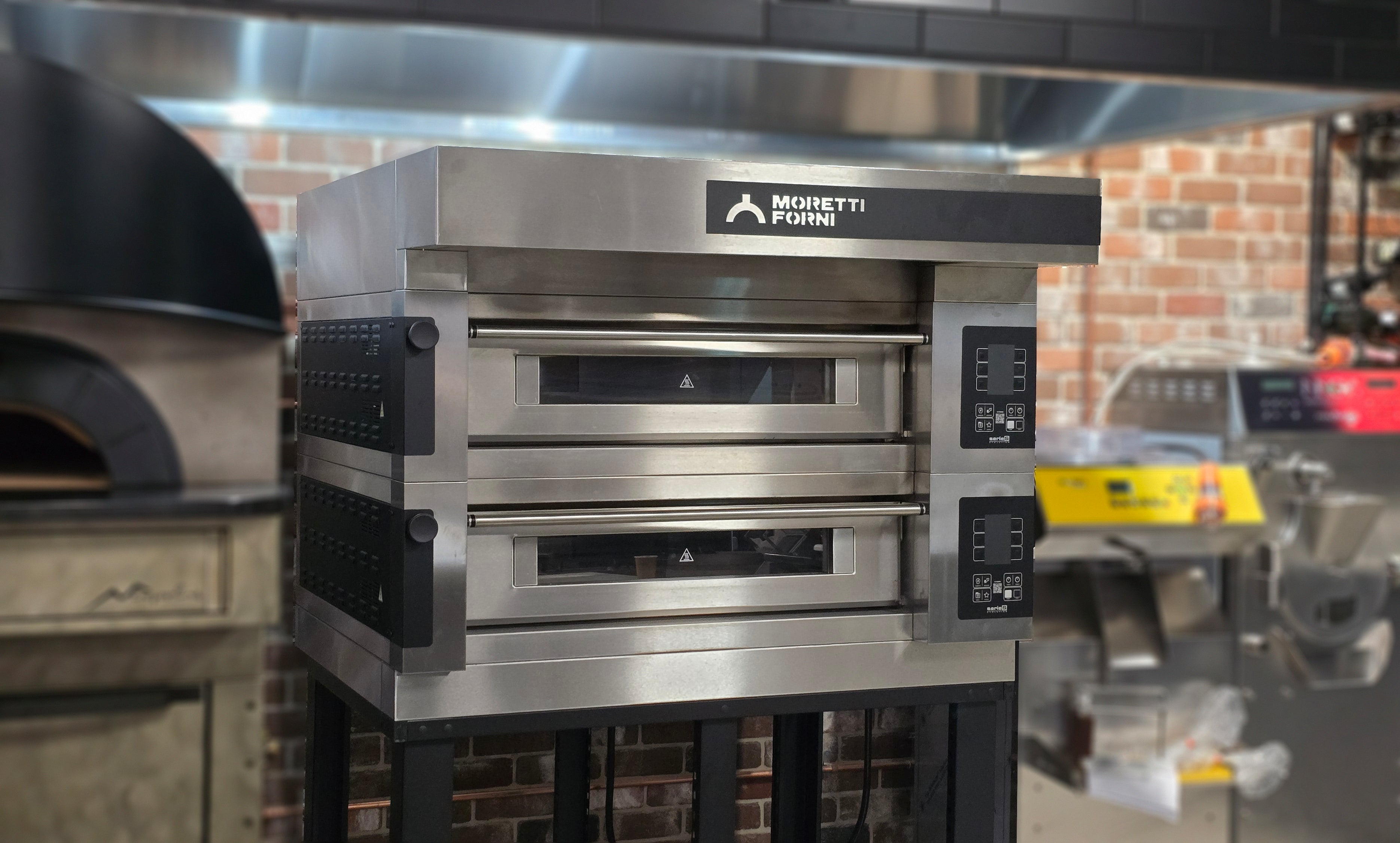 Moretti Forni serieS Double Deck Bakery Oven on Stand - 2 x 60x40cm Tray - COMP S50E/2A/S