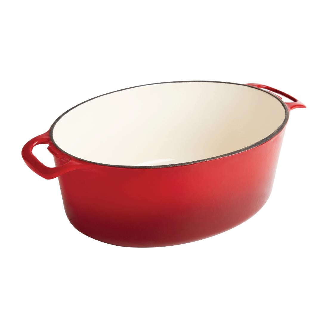 Vogue Red Oval Casserole Dish 5Ltr - GH313
