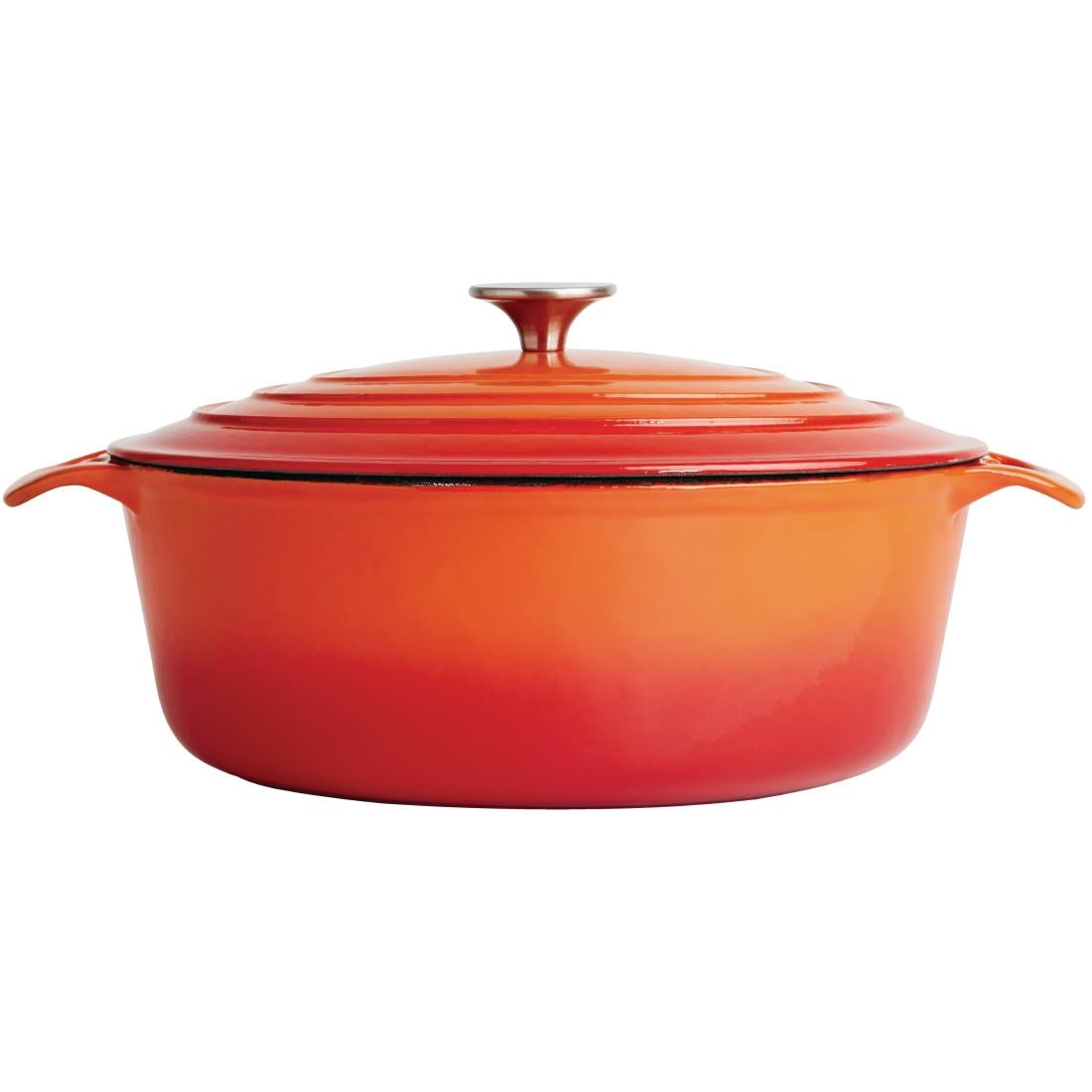 Vogue Orange Oval Casserole Dish 5Ltr - GH311