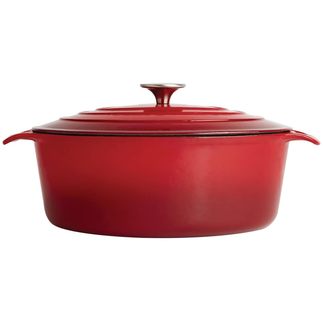 Vogue Red Oval Casserole Dish 5Ltr - GH313