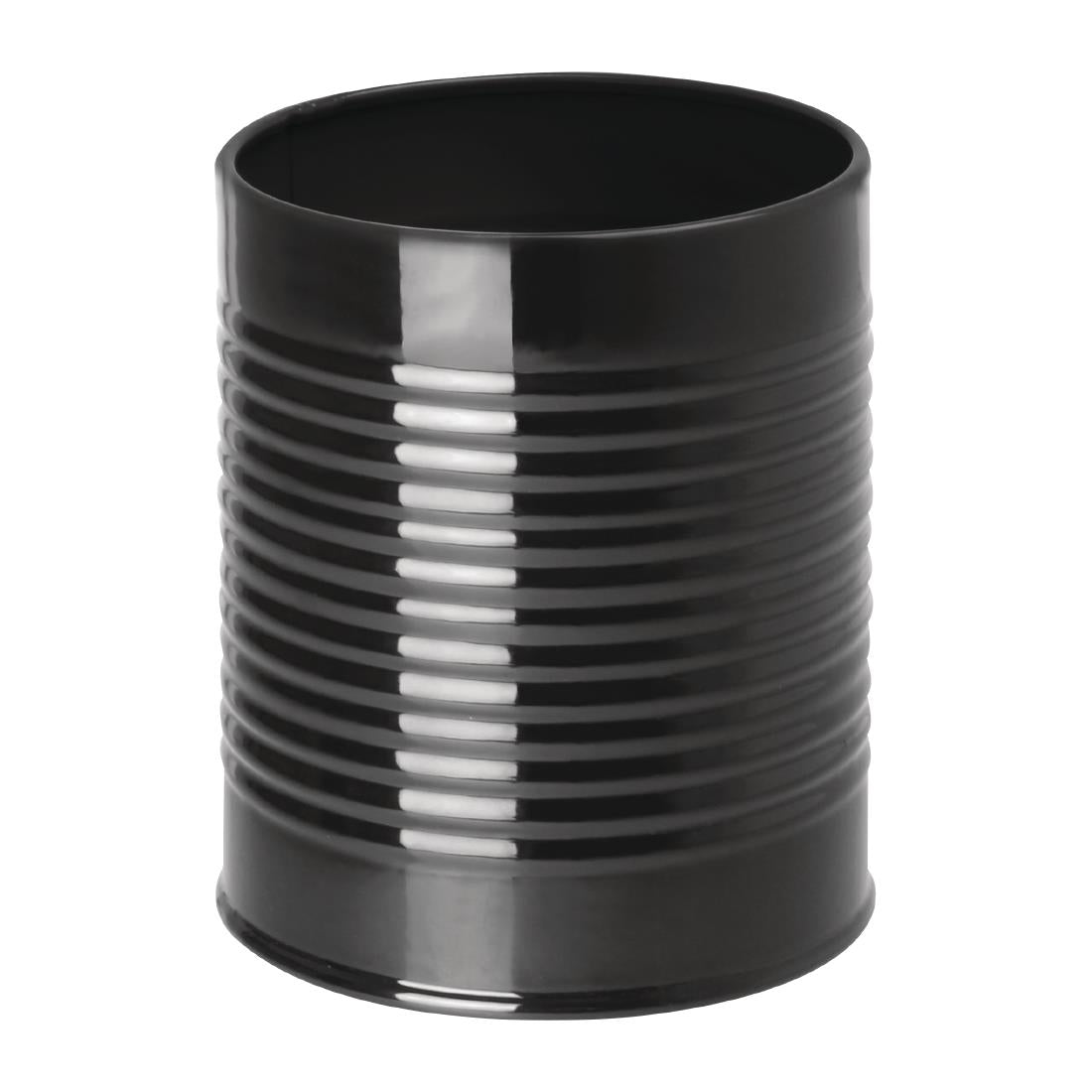 Olympia Tin Can Table Tidy Black - 110(H)x90(W)mm - CP498