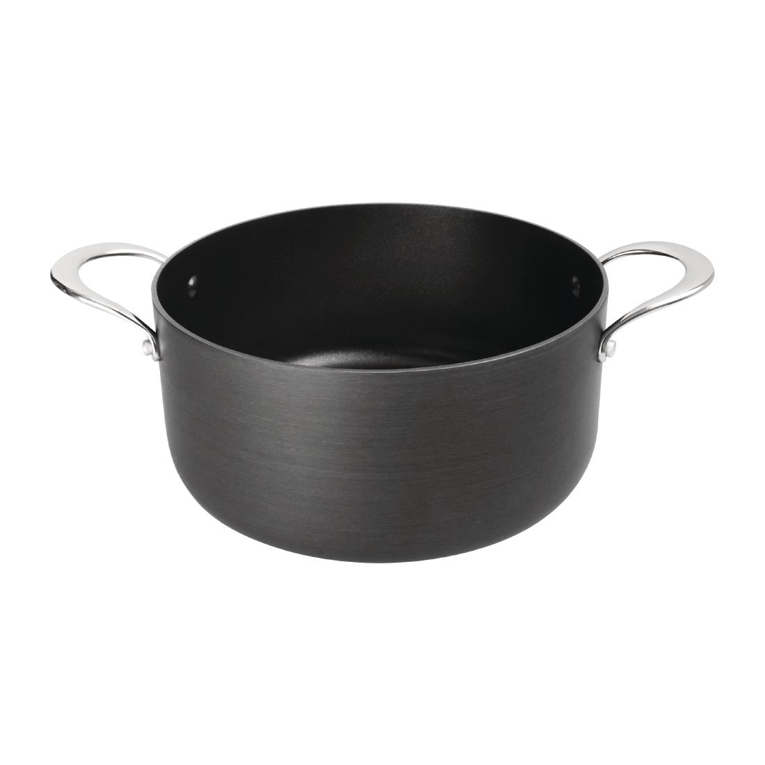 Vogue Anodised Aluminium Non-Stick Casserole Pan 240mm - CN950