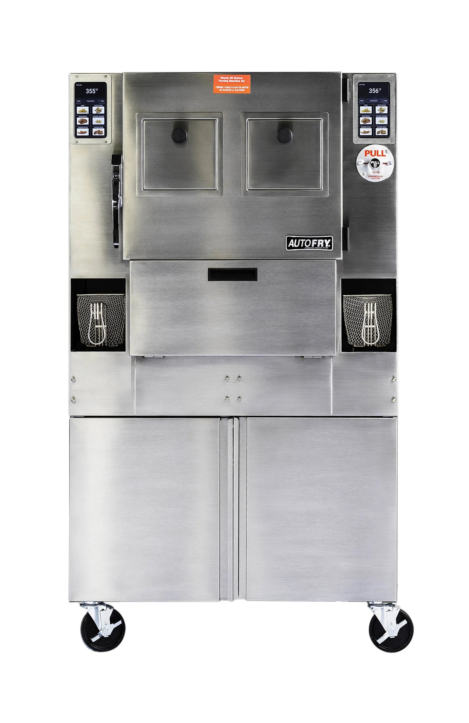 AutoFry MTI-40E Large Double Basket Freestanding Deep Fryer - MTI-40E