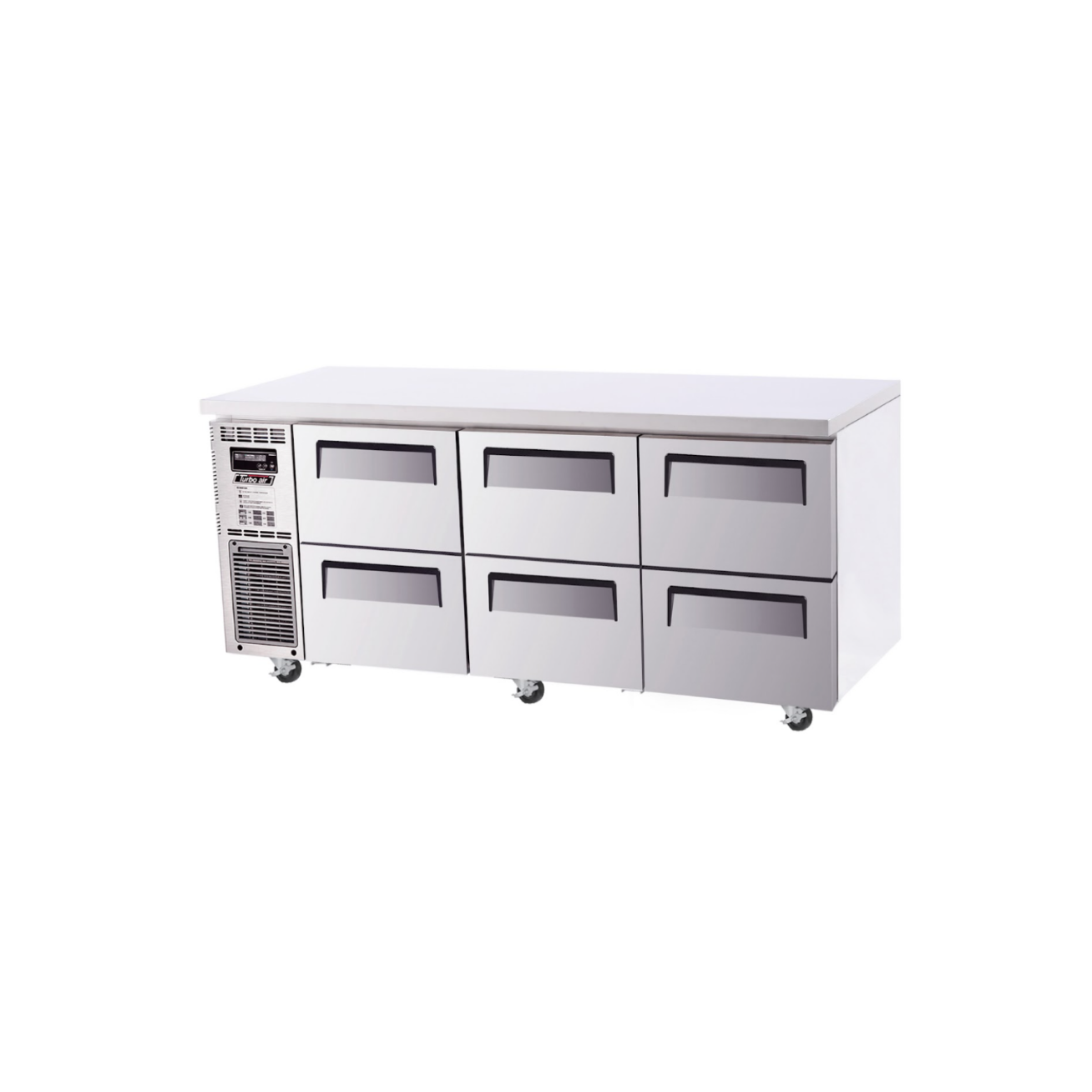 Turbo Air Undercounter 6 Drawer Fridge - 1800mm Width KUR18-2D-6-N