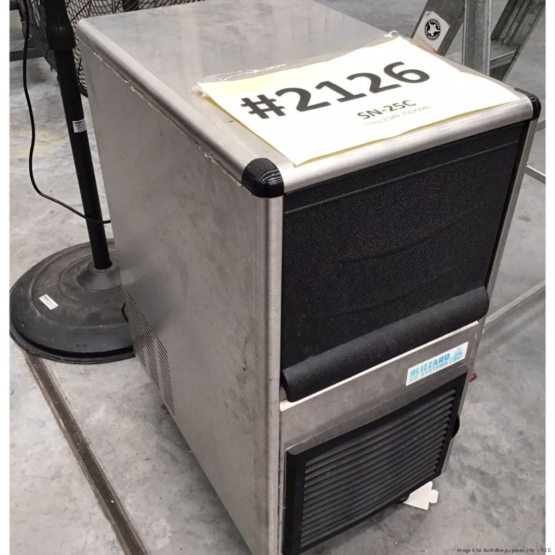 2NDs: Blizzard Underbench Bullet Ice Maker 25Kg - SN-25C-NSW2126