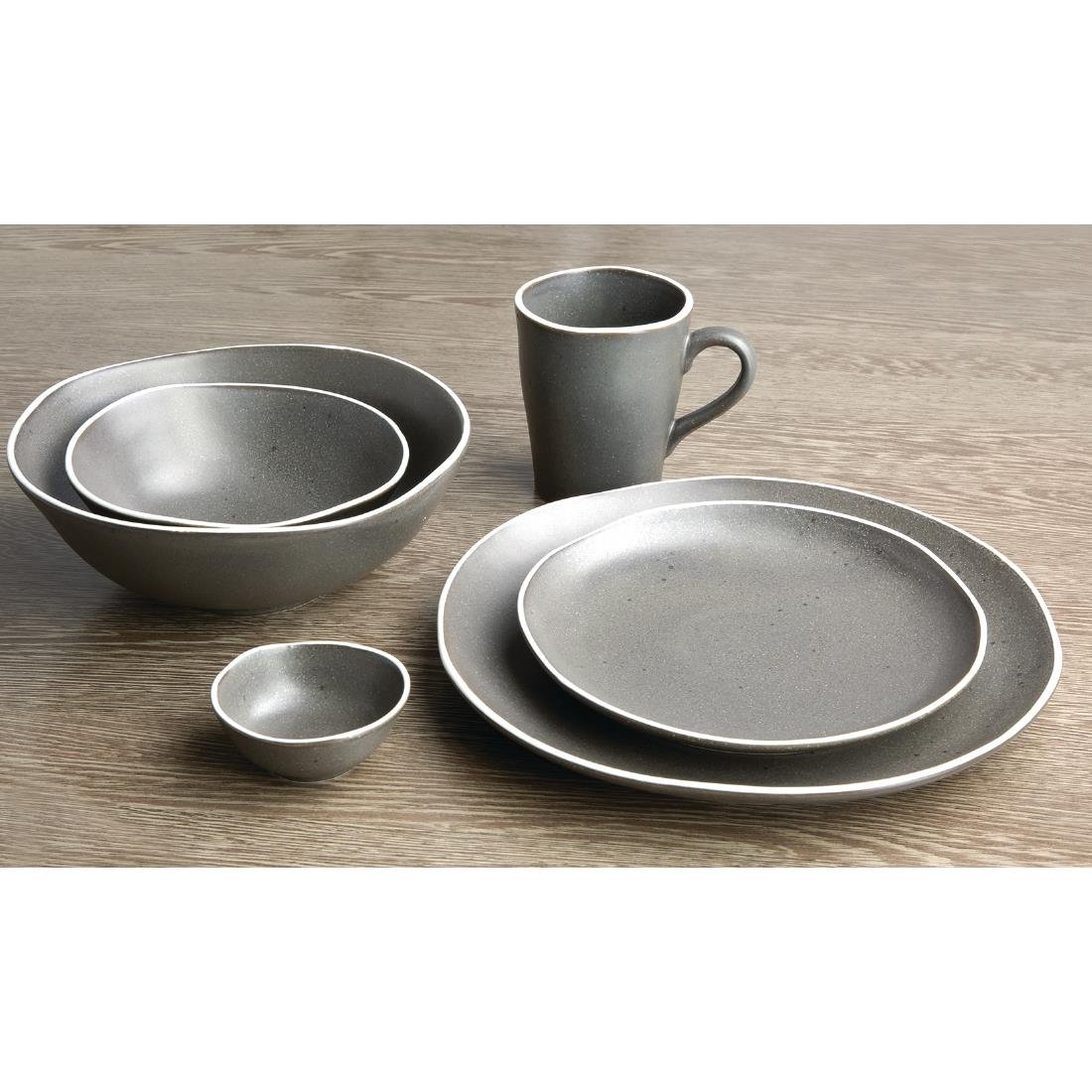 Olympia Chia Small Bowls Charcoal 155mm - DR817