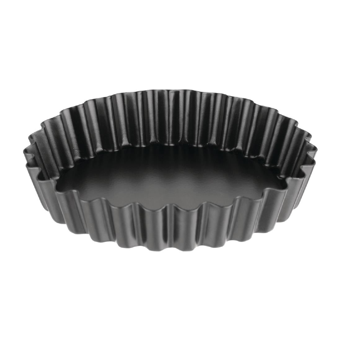 Vogue Non-Stick Mini Quiche Tin With Removable Base 100mm (Pack of 3) - CW991