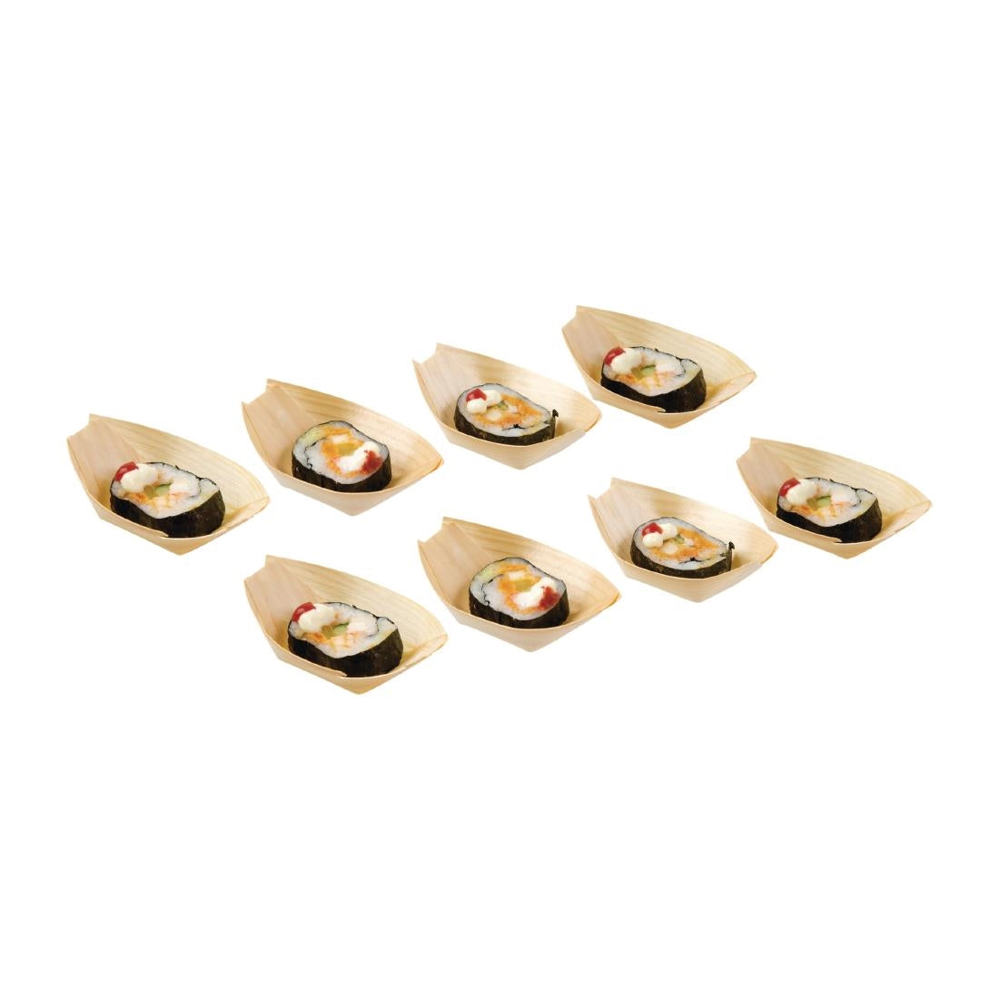 Fiesta Compostable Biodegradable Wooden Boats 80mm - DK383