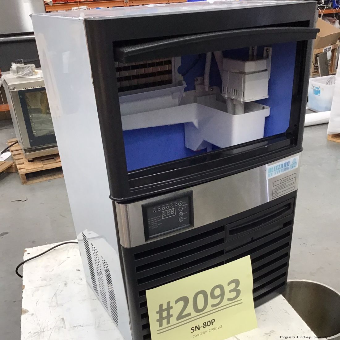 2NDs: Blizzard Under Bench Ice Maker Air Cooled - SN-80P-NSW2093
