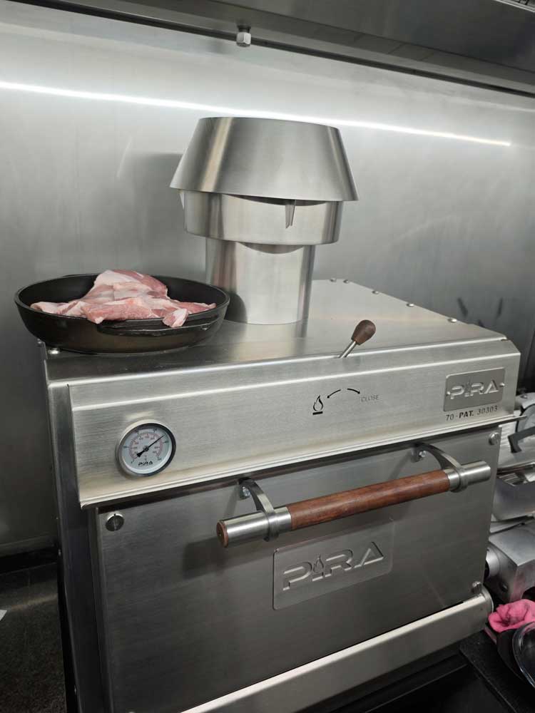 Pira 70 Silver SD Charcoal Oven - 450.106