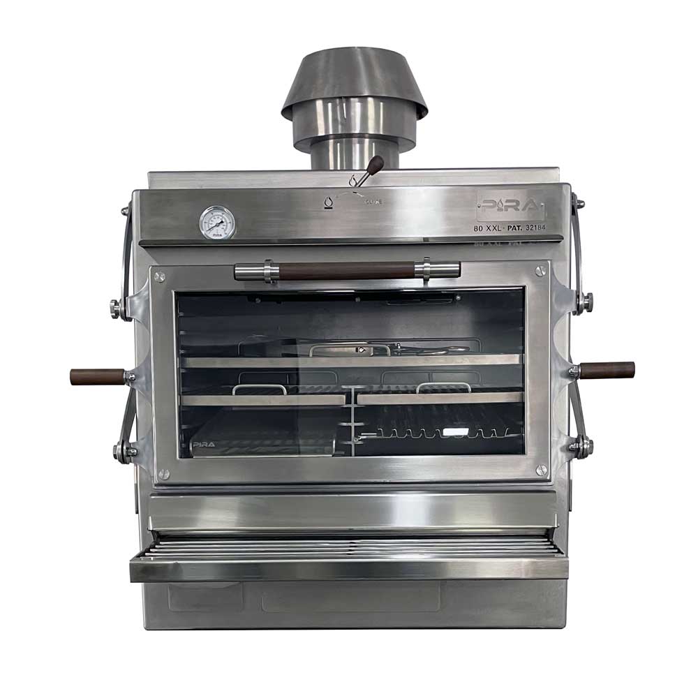 Pira 80 XXL Silver ED Charcoal Oven - 490.108