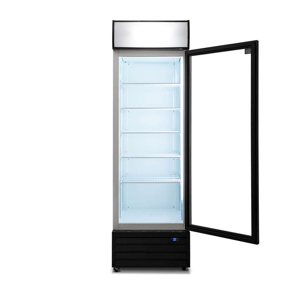 AG Equipment 420 Litre Single Door Upright Display Fridge - Glass Door CU420TNG