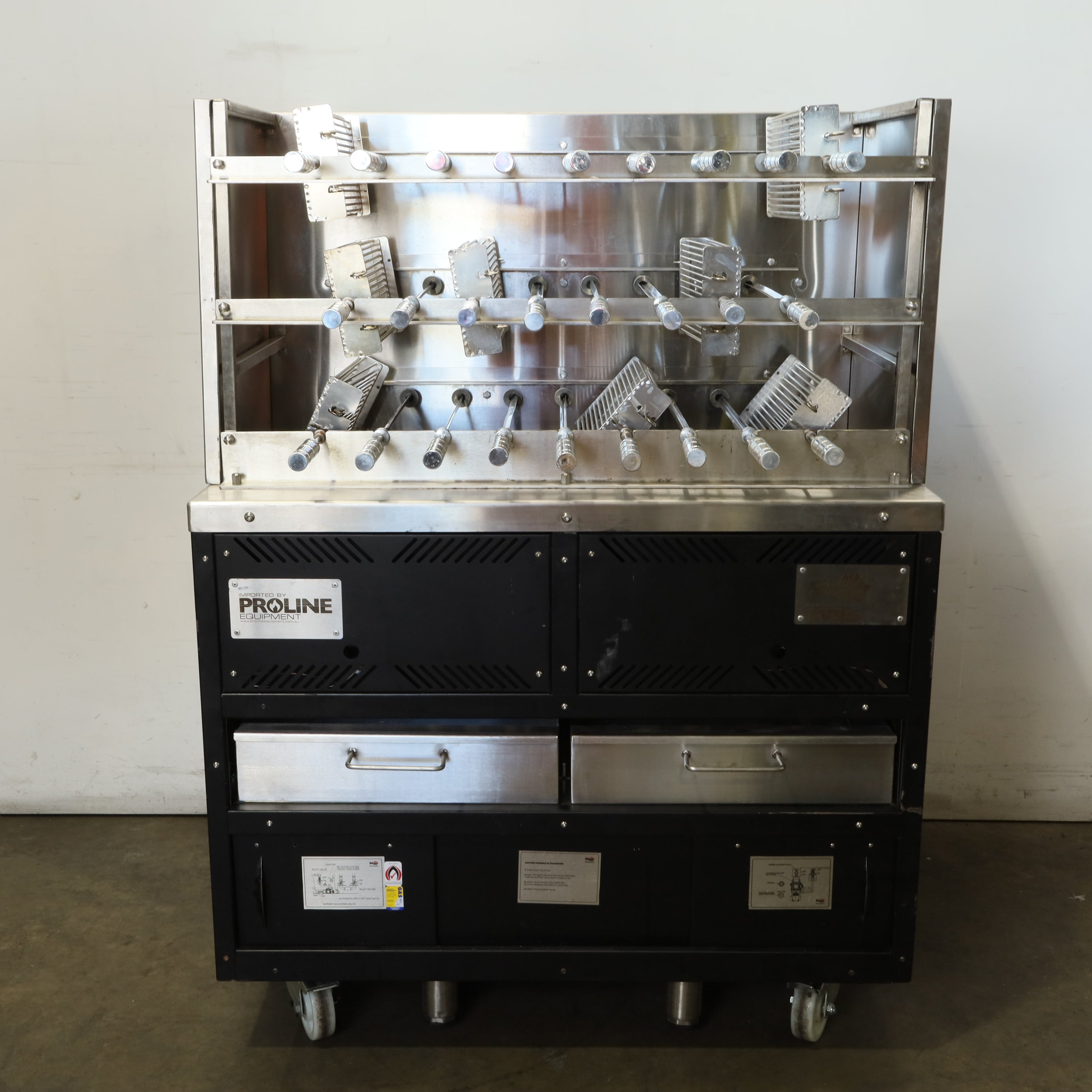 Scheer Proline LVR500A 1200mm Gas Lava Rock Rotisserie - 844751