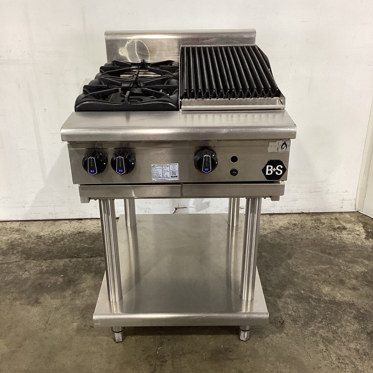 B+S BT-SB2-CBR3 Cooktop/Char Grill Combo - 802308