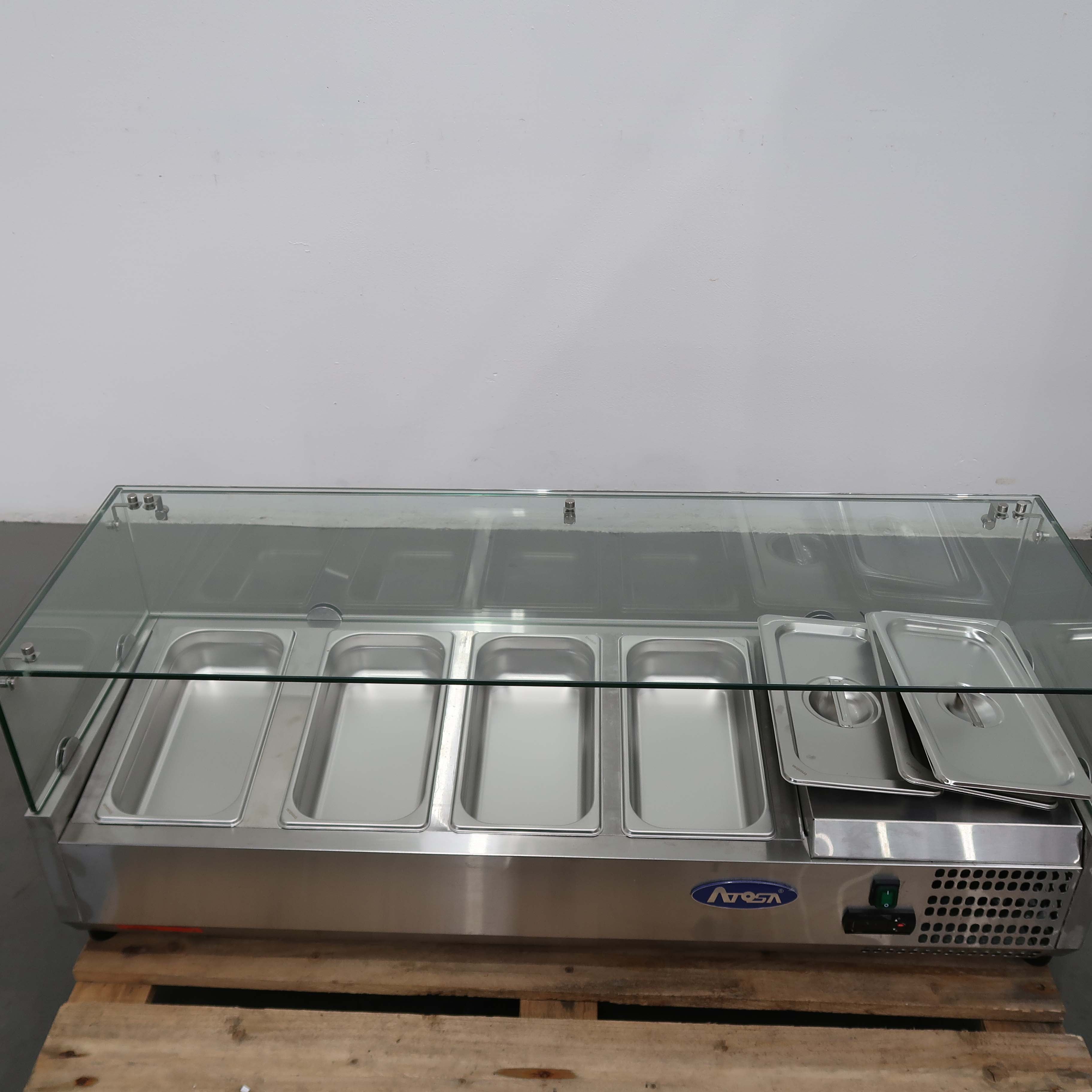 Atosa ESL3881 Countertop Sandwich Prep Fridge - 834715