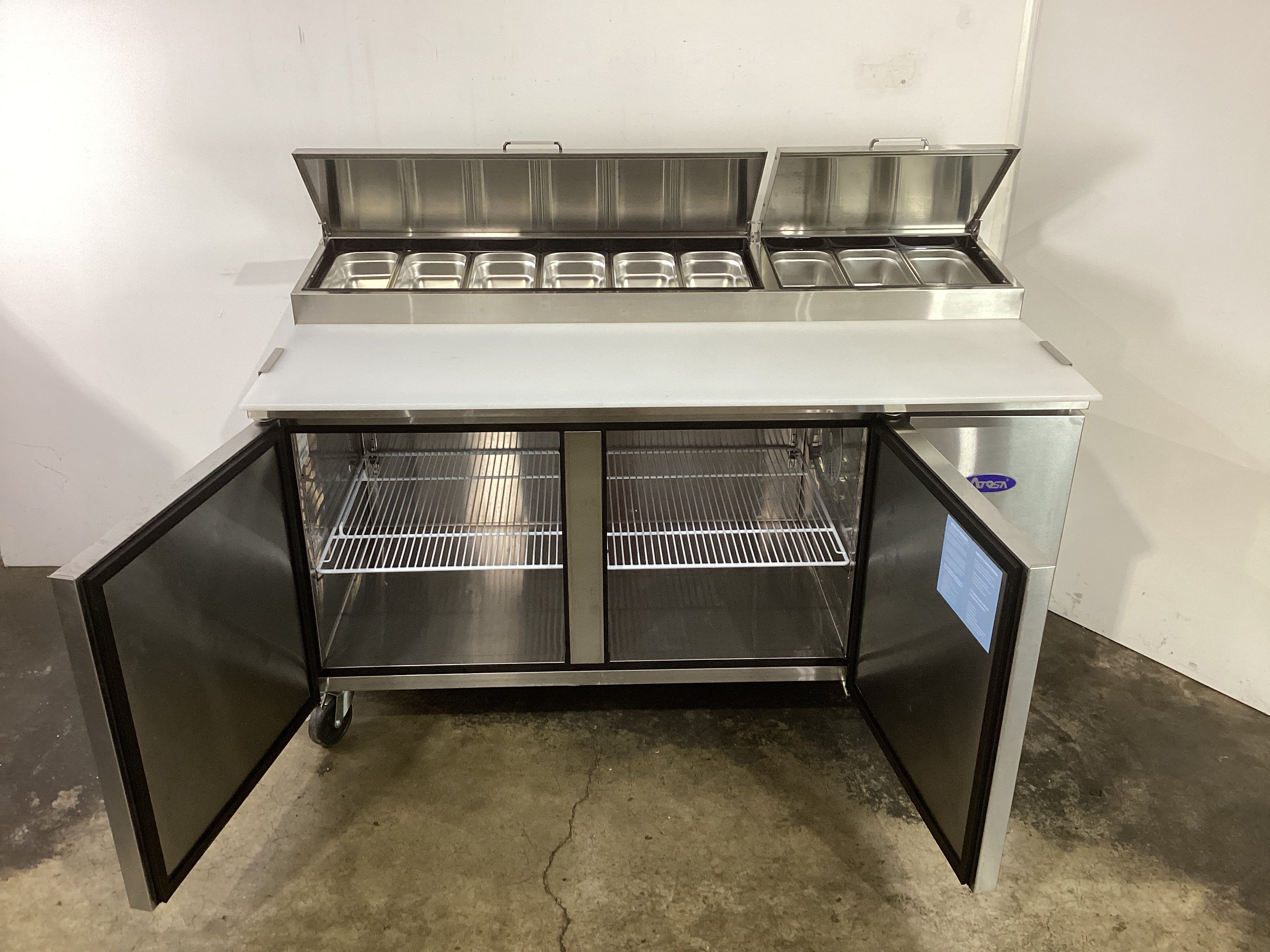 Atosa MPF8202 2 Door Pizza Prep Fridge - 843027