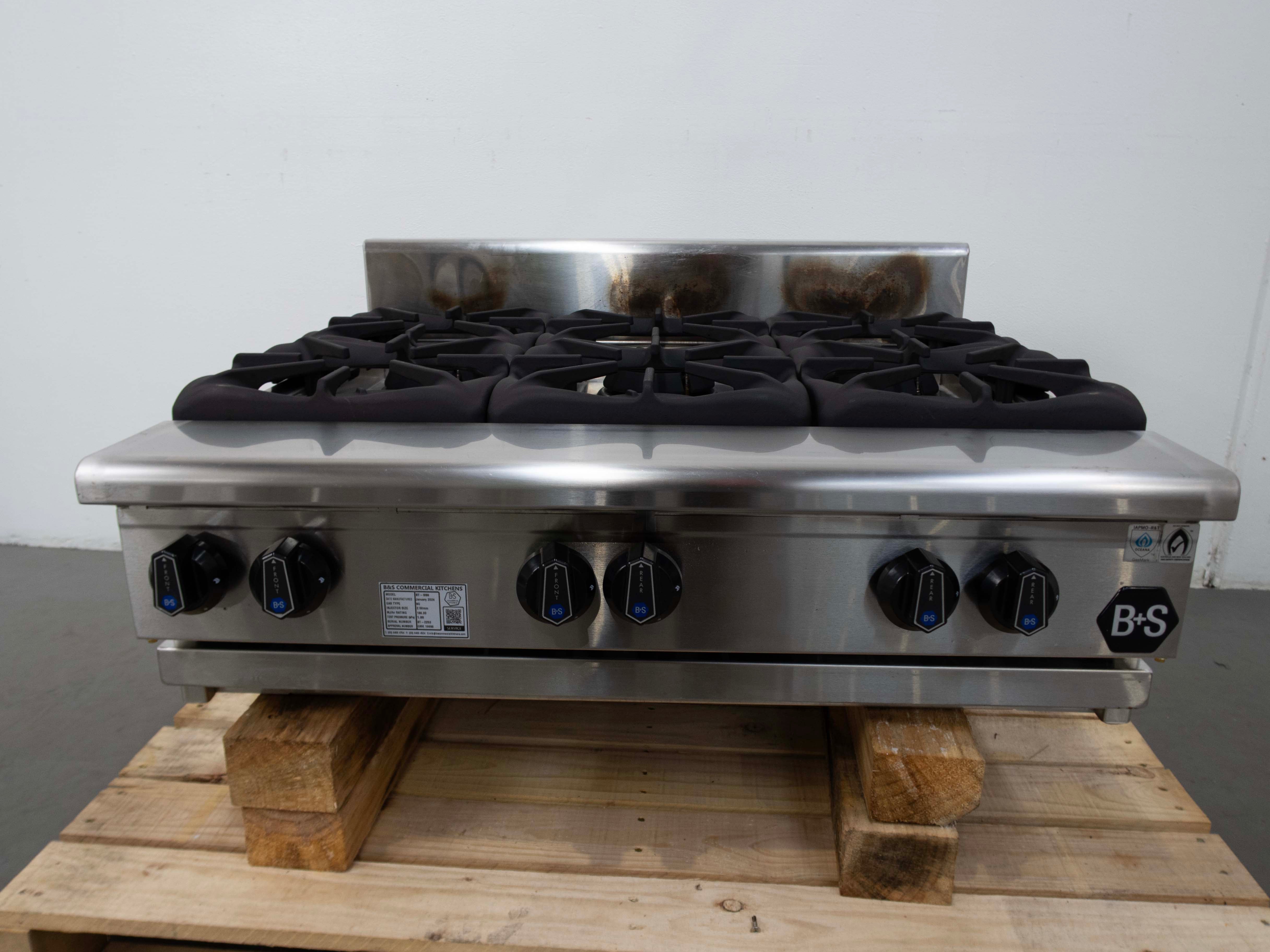 B&S BT-SB6 6 Burner Cooktop - 845582