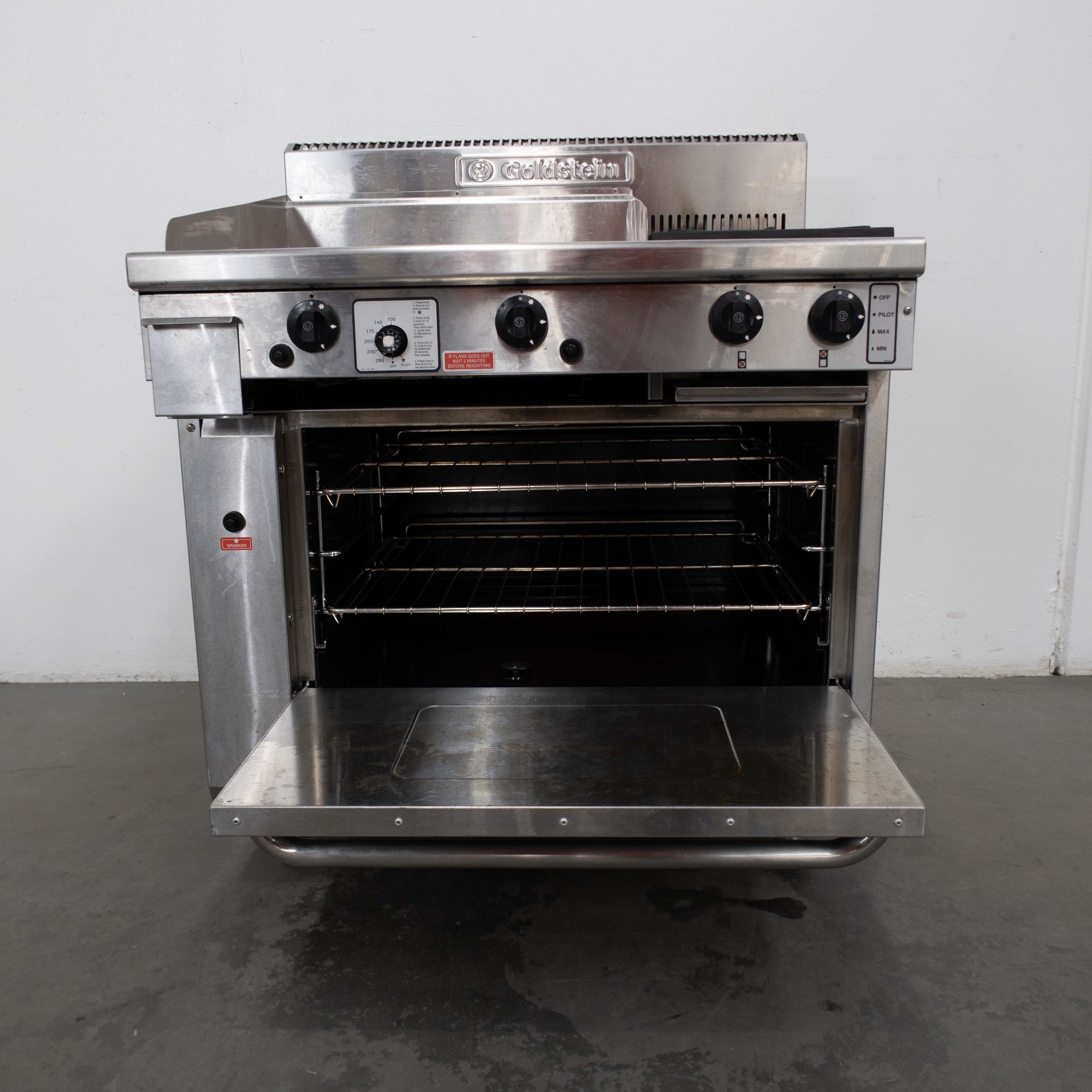 Goldstein PF24G228 2 Burner Range Oven + 2 Burner Griddle - 849191