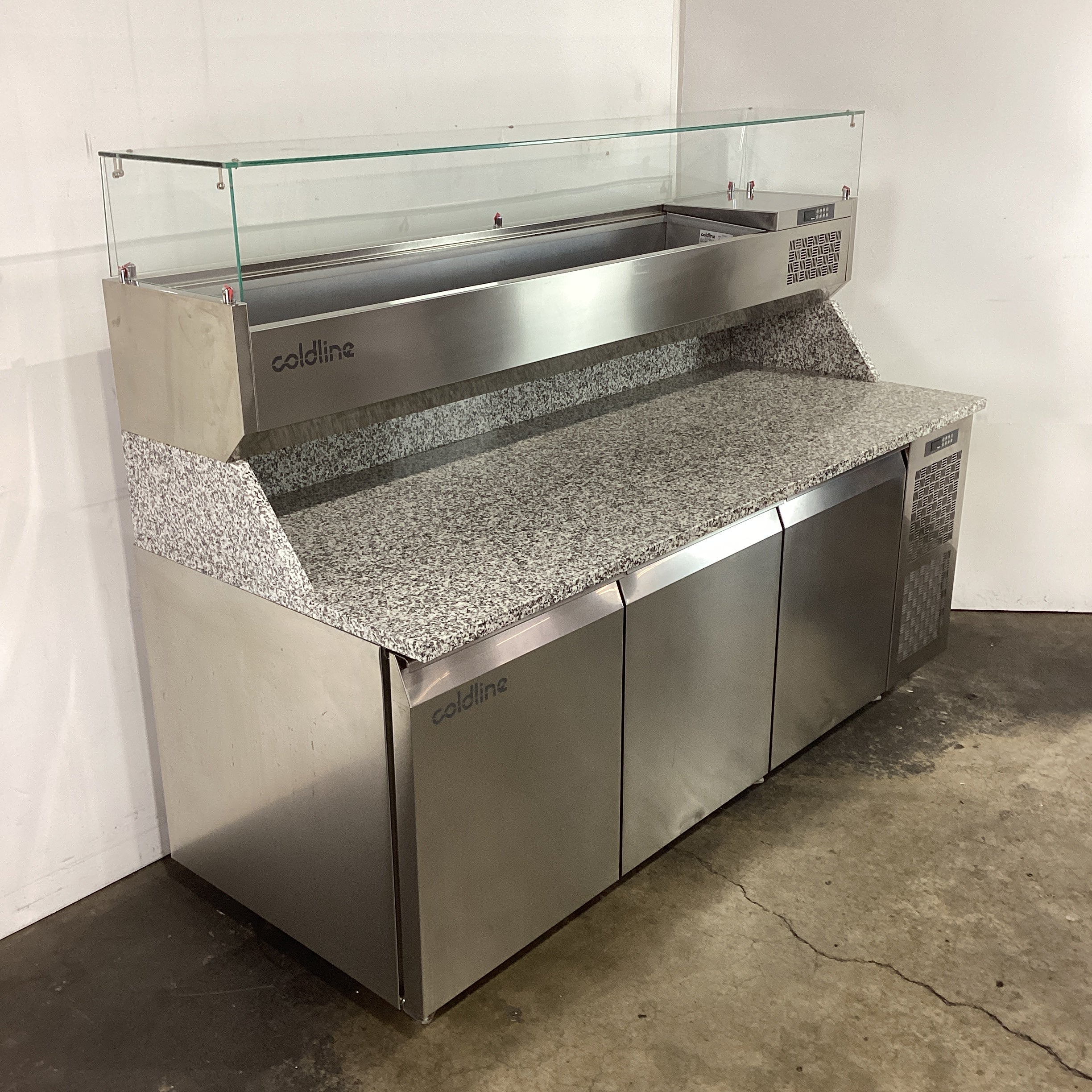 Coldline TZS17/1M-710 3 Door Pizza Prep Fridge - 849491
