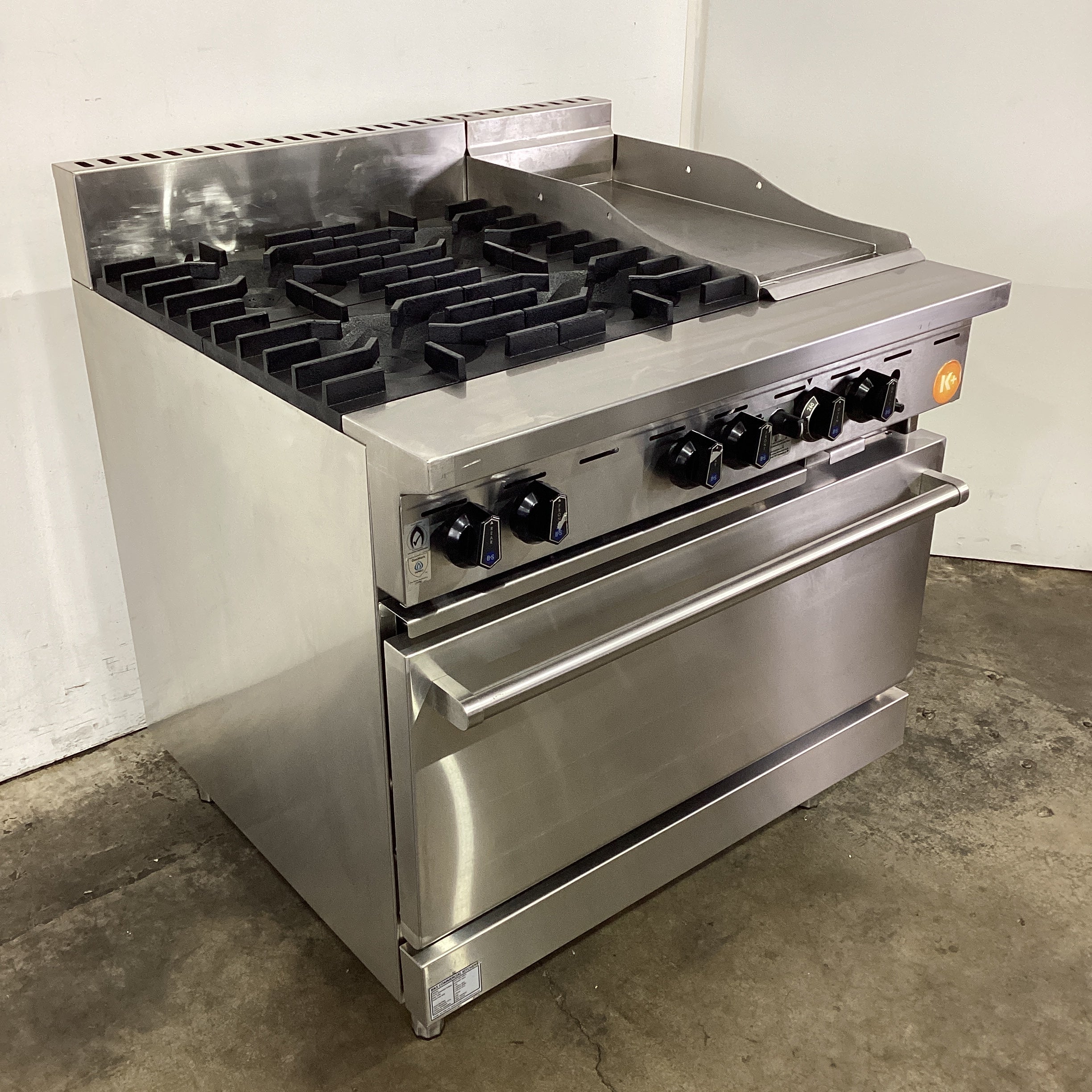 B&S KOV-SB4-GRP3 4 Burner Range Oven - 860784