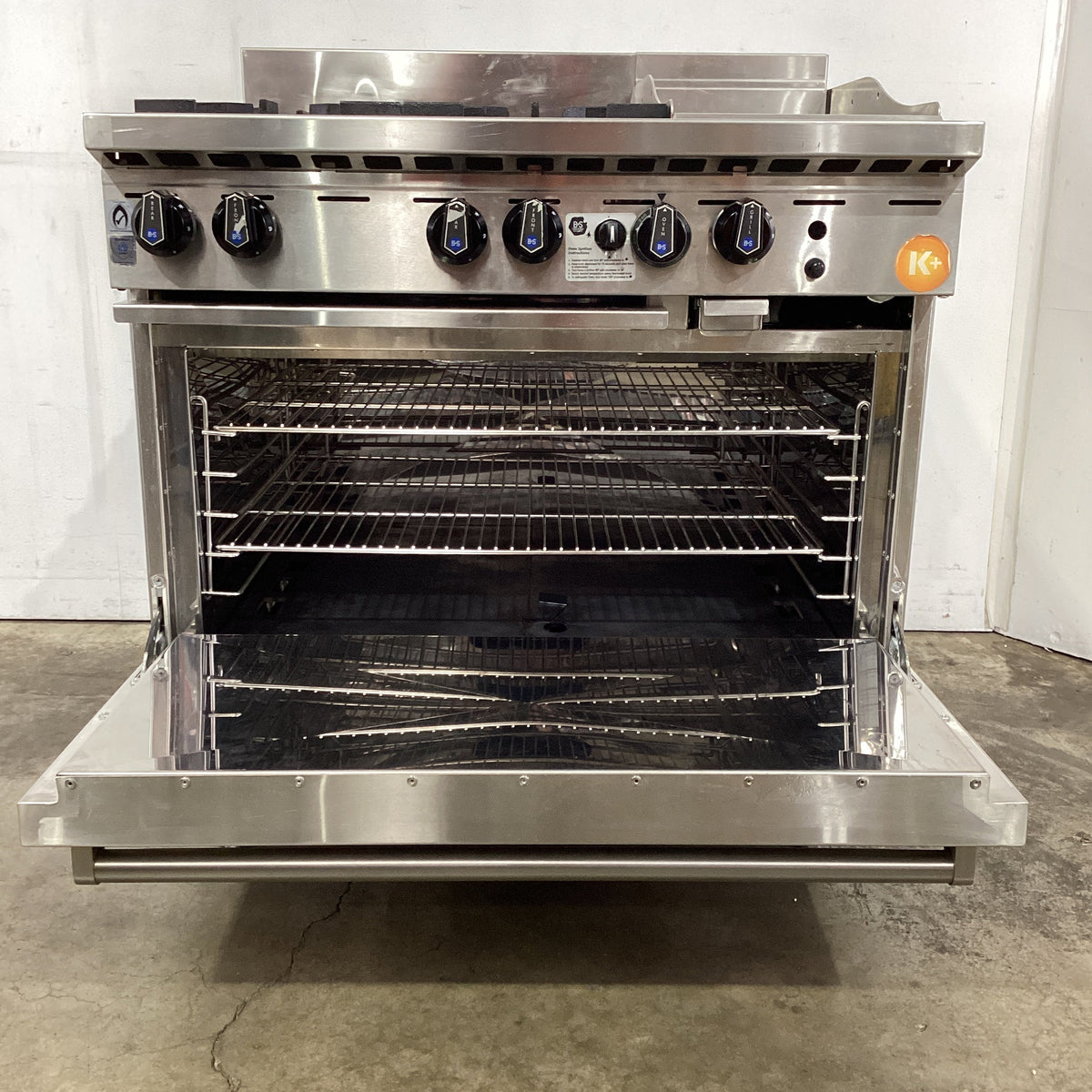 B+S KOV-SB4-GRP3 4 Burner Range Oven - 860784