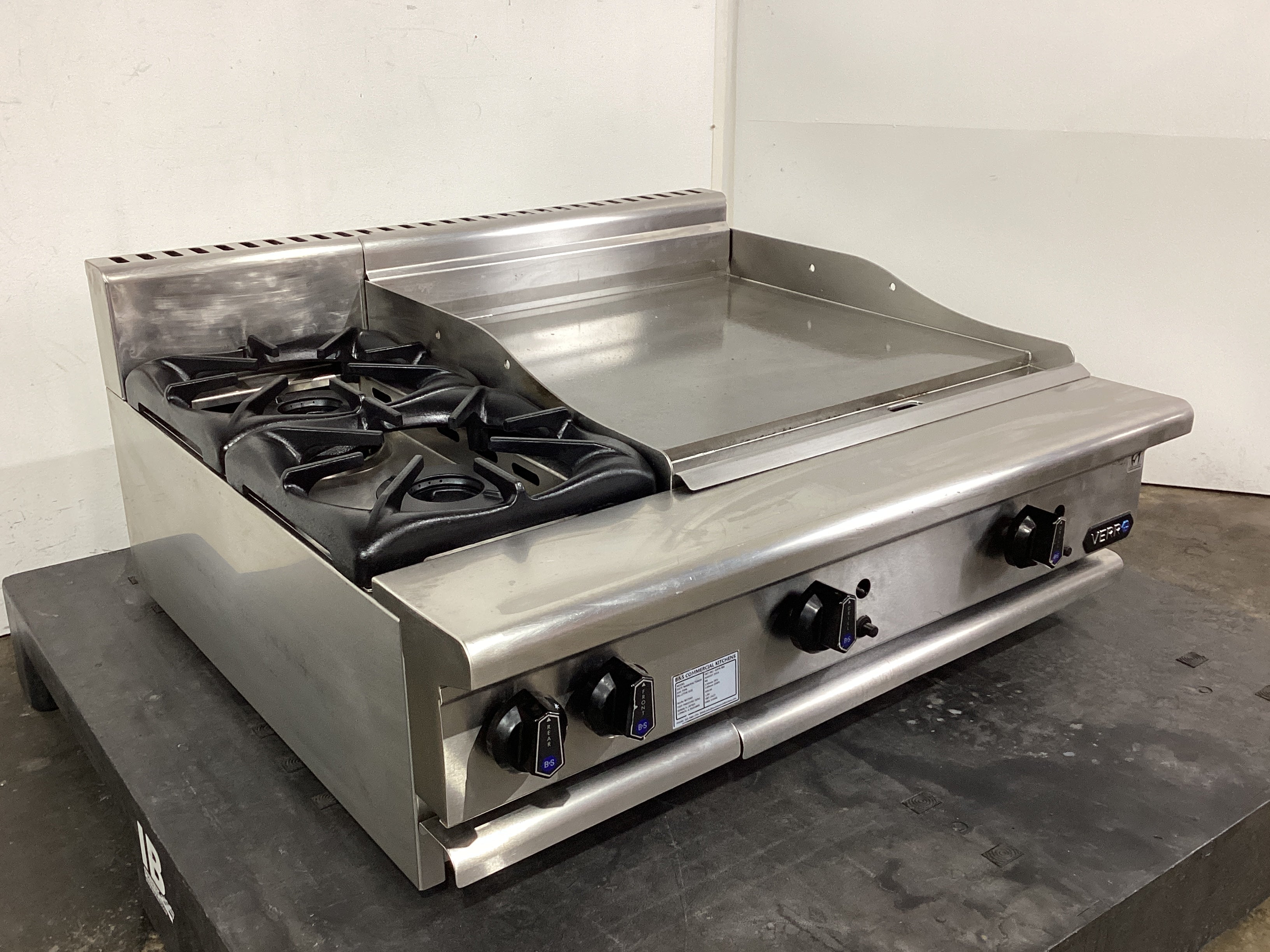 B&S VBT-SB2-GRP6 BM Griddle Cooktop Combo - 861212