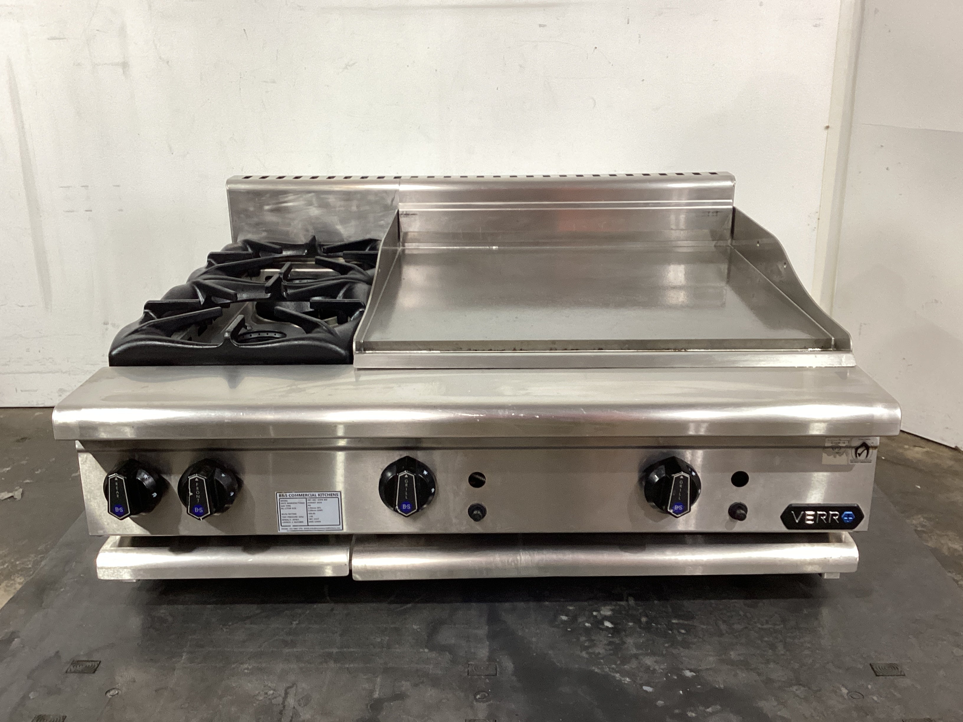 B&S VBT-SB2-GRP6 BM Griddle Cooktop Combo - 861212