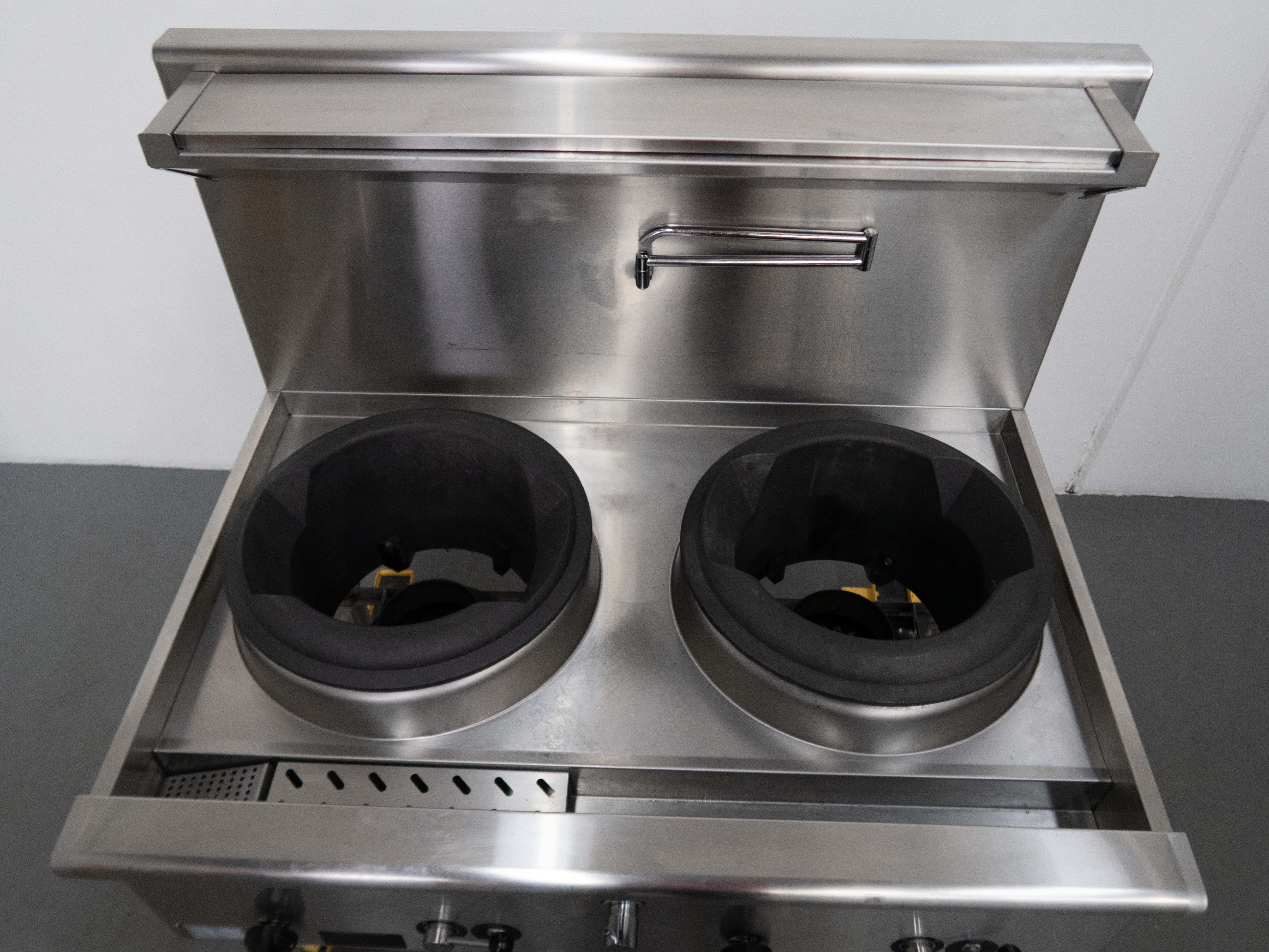 B&S UFWWD-2 2 Hole Wok Table - 865255