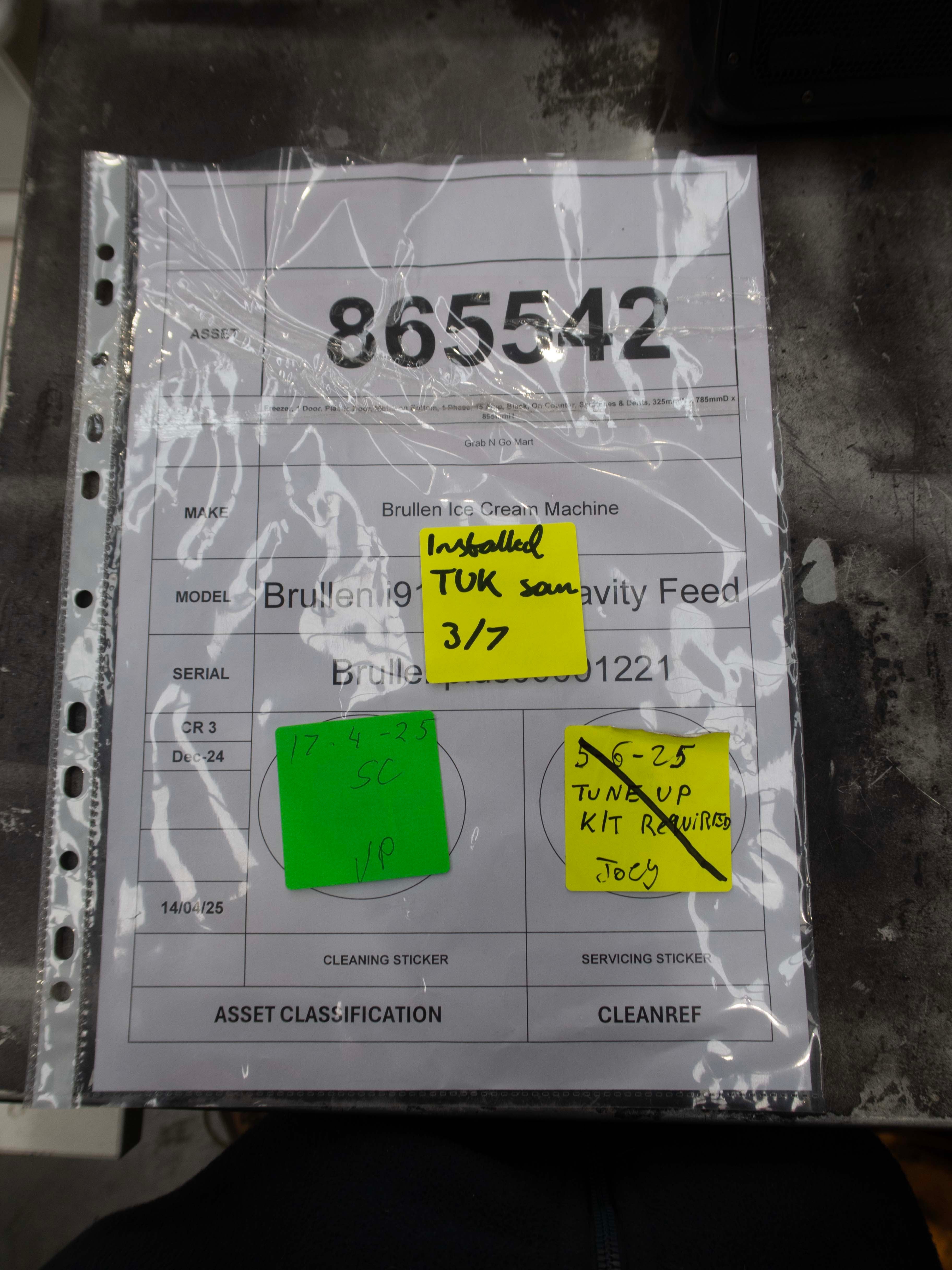 Brullen i91 2020 Gravity Feed Ice Cream Machine - 865542