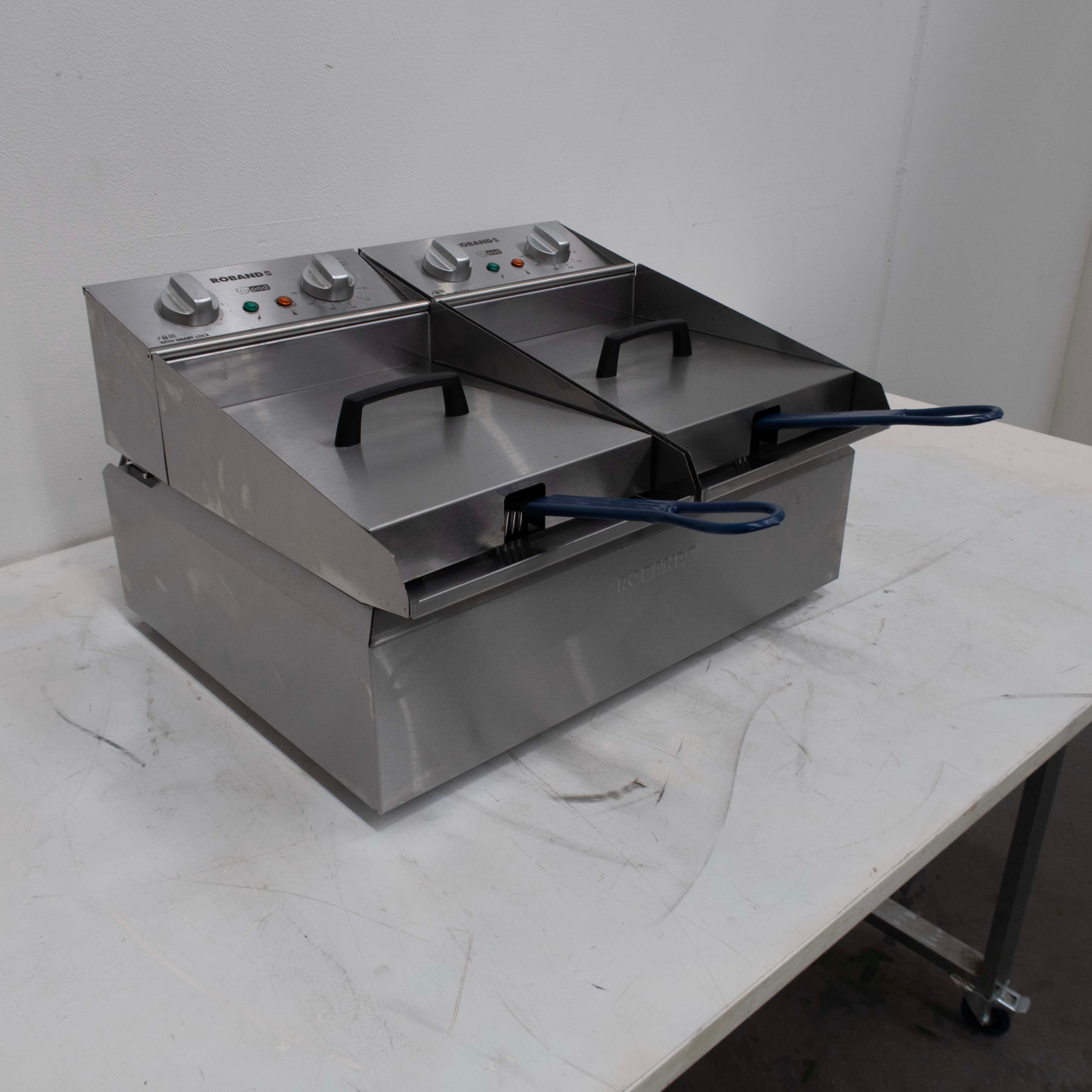 Roband FR25 Contertop Split Pan Fryer - 874348